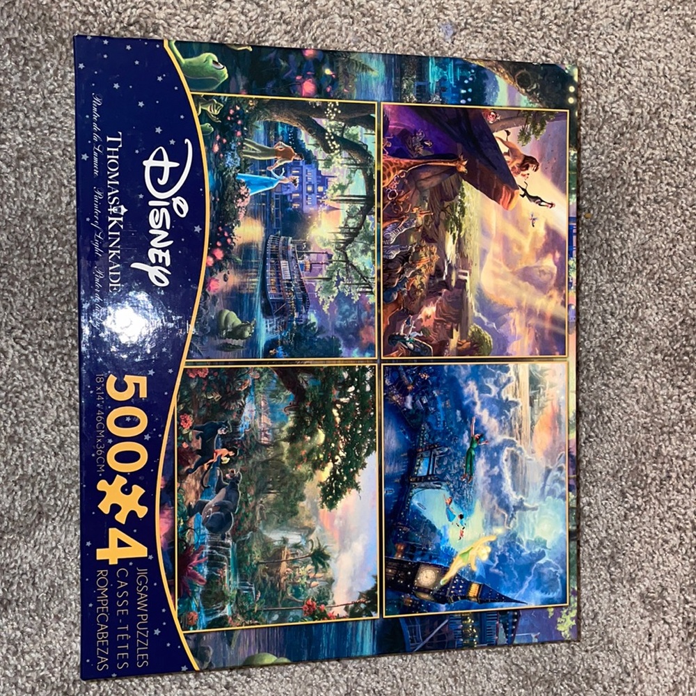 Thomas Kinkade 4 pack 500 piece puzzles